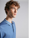 Polo de lana azul cielo