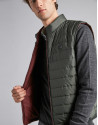 Green/Burgundy blue reversible vest