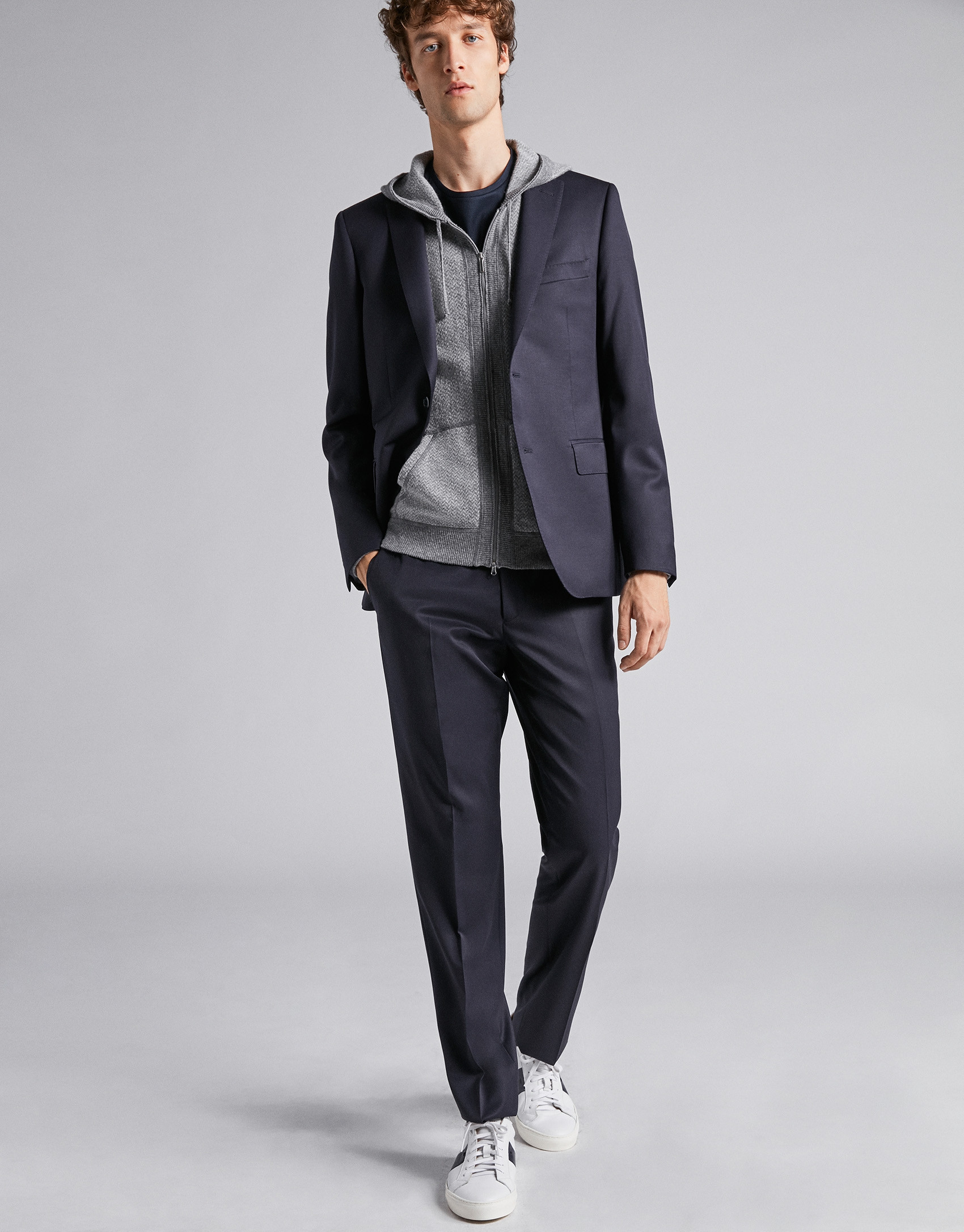 Navy blue separate suit jacket
