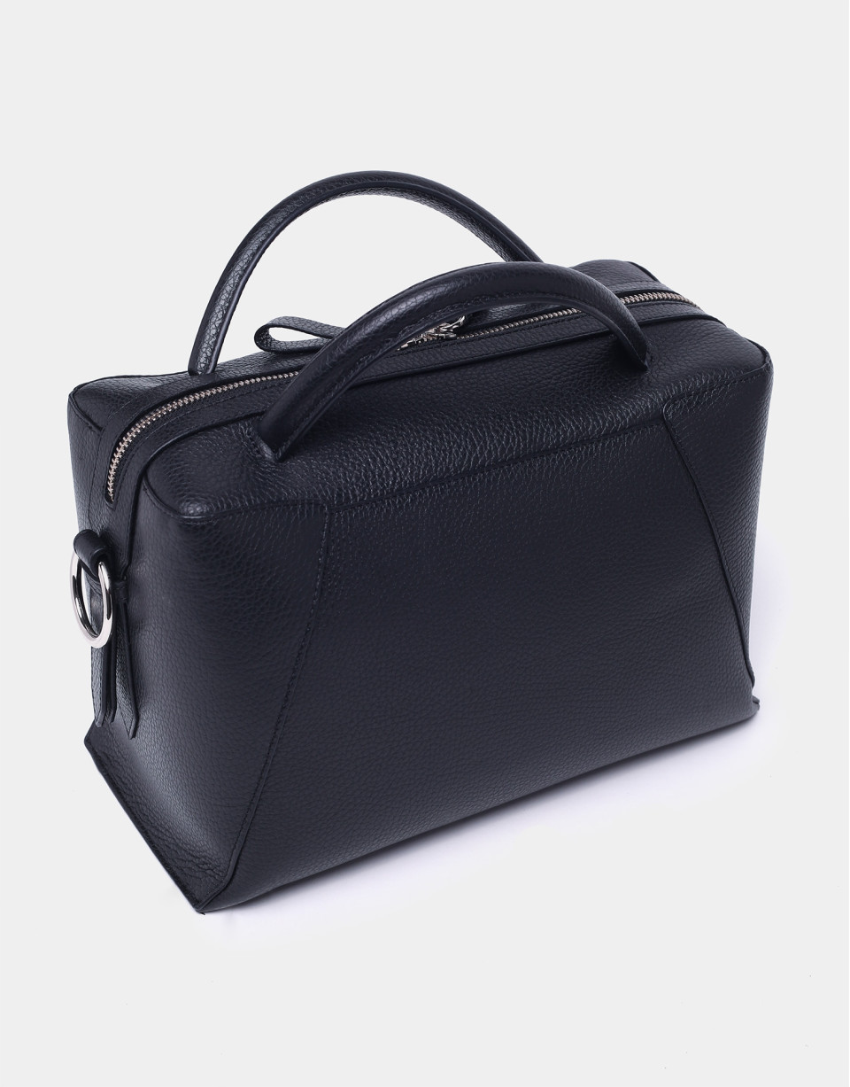 Bolso Shopper Tetris napa azul