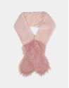 Bufanda efecto pelo rosa pastel