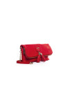 MARTINA ROJO: Folding leather clutch bag