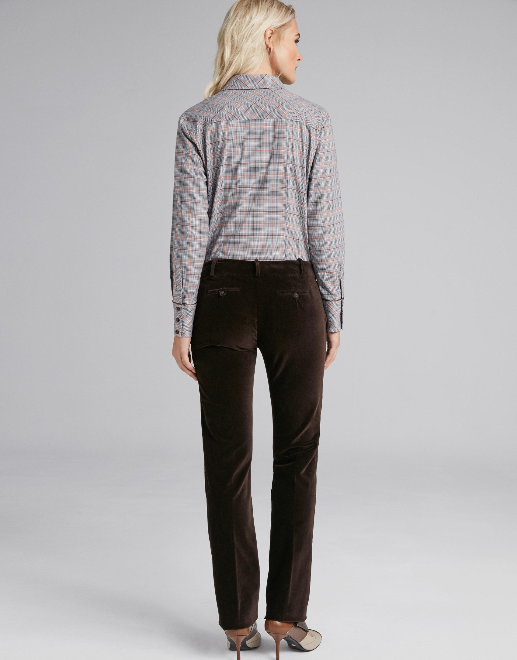 Brown straight pants