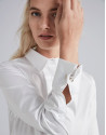 White men's shirt with cufflinks