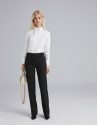 White men's shirt with cufflinks