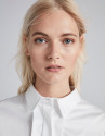 White men's shirt with cufflinks