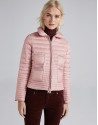 Chaqueta corta de plumón rosa