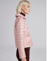 Short pink down jacket