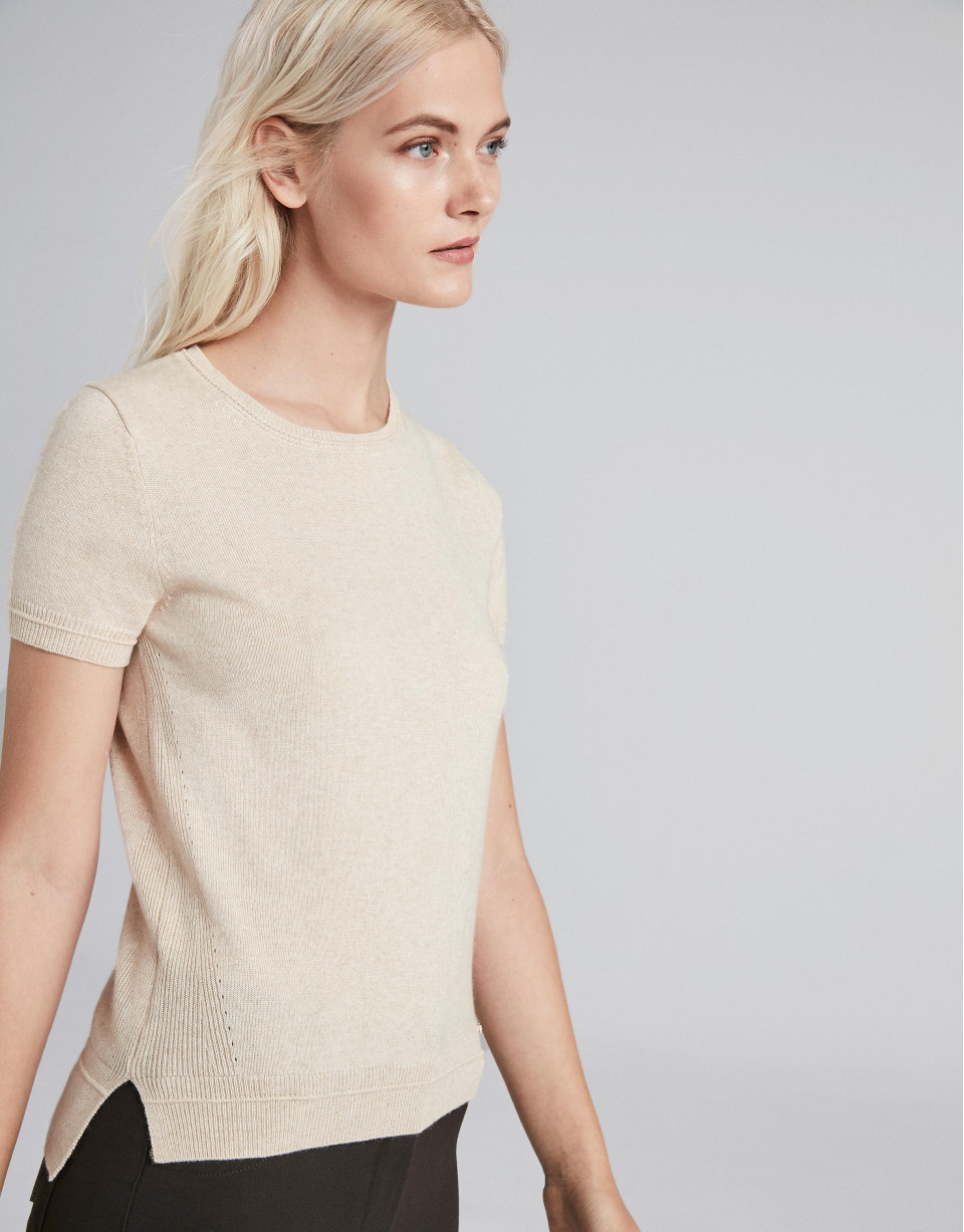 Jersey manga corta crudo twin set