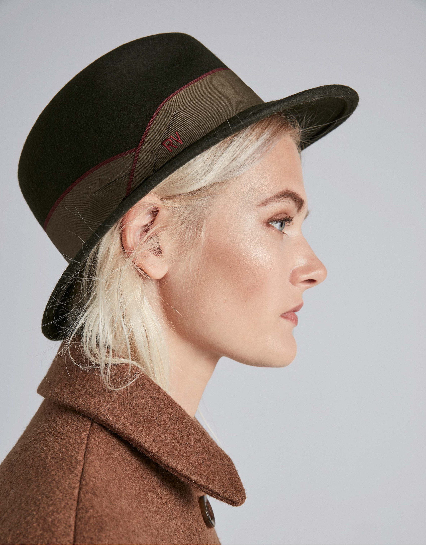 Burgundy Borsellino hat
