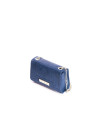 SAMBA AZUL: Bolso en piel rota con tapeta