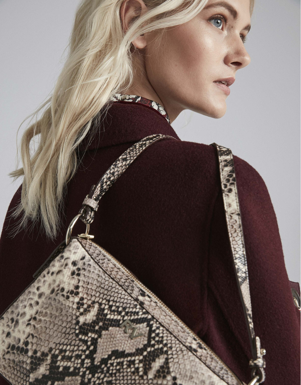 Bolso bandolera Trèsse grabado serpiente