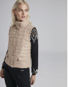 Chaleco acolchado beige