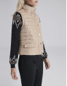 Chaleco acolchado beige