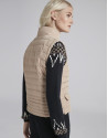 Chaleco acolchado beige