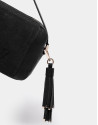 Bolso bandolera Louvre piel y serraje negro