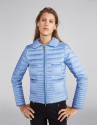 Chaqueta corta de plumón celeste