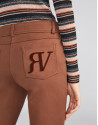 Light brown cigarette pants with 5 pockets