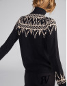 Jersey greca estampado negro