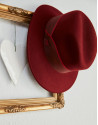 Sombrero borsalino en granate