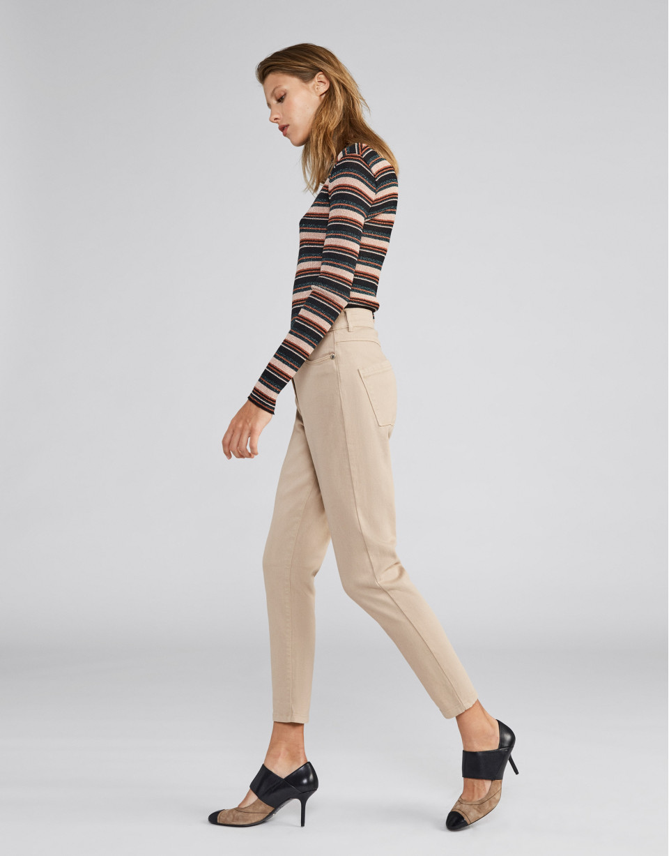 Pantalón 4 bolsillos cámel