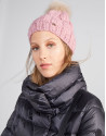 Pink wool knit cap