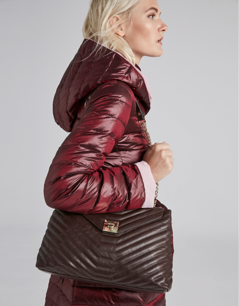 Bolso de hombro Ginger piel marrón