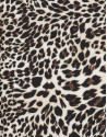 Vestido corte recto estampado animal print