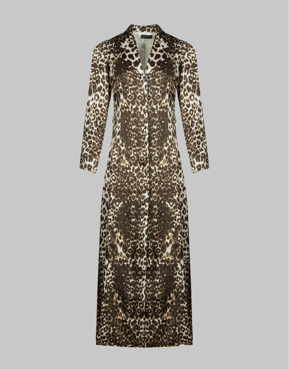 Long animal print dress
