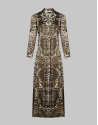 Long animal print dress