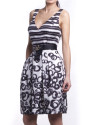 V-neck silk dress