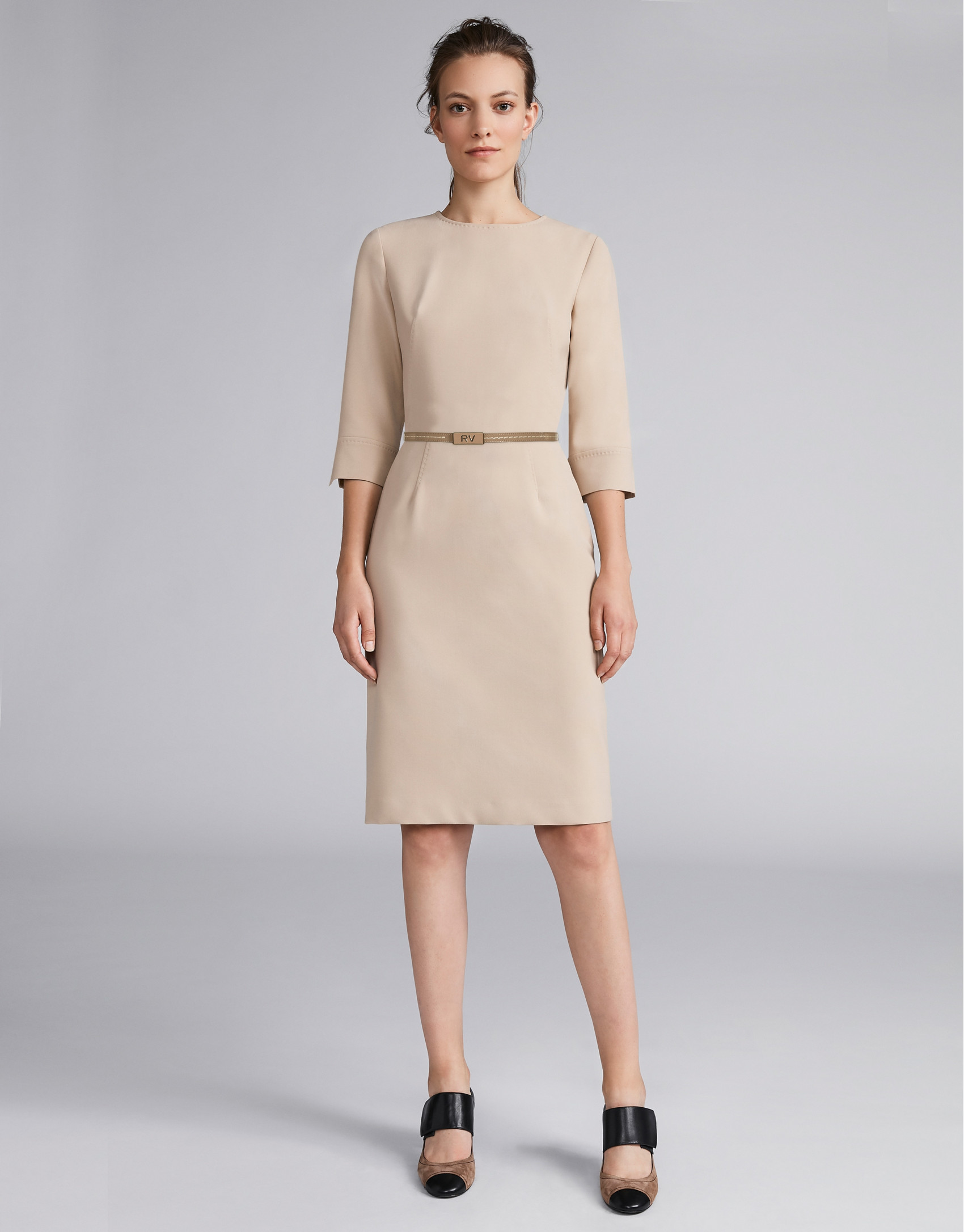 Hazel gross grain midi dress