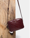 Bolso bandolera Taylor coco burdeos