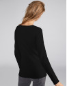 Black sweater with round neck
