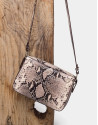 Embossed snakeskin Trèsse shoulder bag