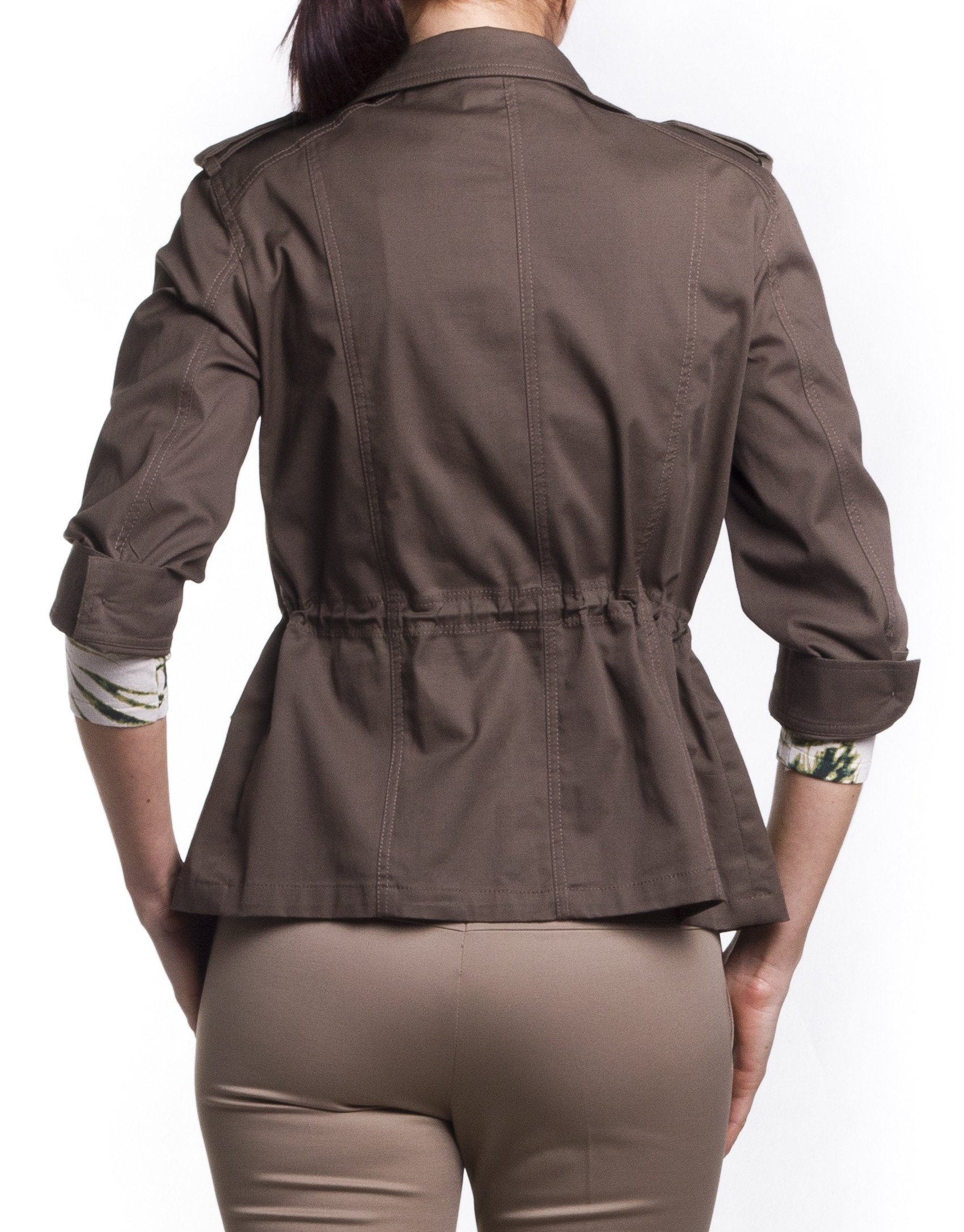 Shirt collar parka 