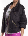 Short black trench