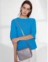 Bolso bandolera Taylor piel plata
