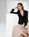 Falda larga cámel