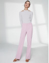 Silver lurex sweater with double neckline