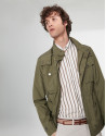Parka cuatro bolsillos caqui