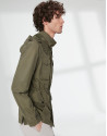 Parka cuatro bolsillos caqui