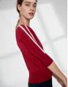 Jersey manga murciélago rojo