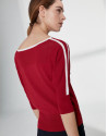 Jersey manga murciélago rojo