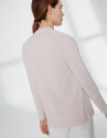 Sandy-colored long sleeve thin jacket