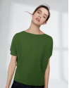 Green sweater with bat sleeves