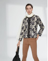Fular liso crudo estampado RV