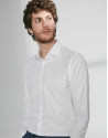 Camisa vestir falso liso blanco
