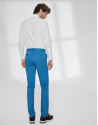 Pantalón chino básico algodón azulón