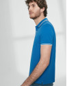 Polo piqué algodón azulón